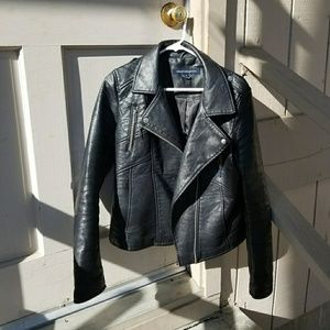 French Connect Polythene Moto Jacket Vegan